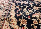 Тъкан персийски килим Blue stones 1656 black/cream